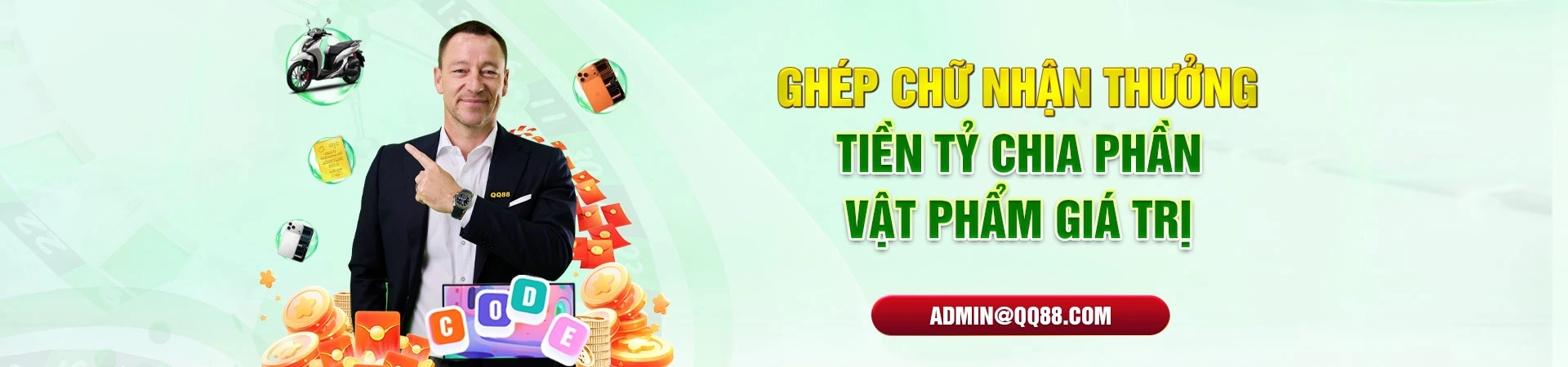 QQ88 🎖️ QQ88.COM Trang Chủ Chính Thức Việt Nam | Đăng ký +88K 30 banner QQ88 nhận thưởng tiền tỷ